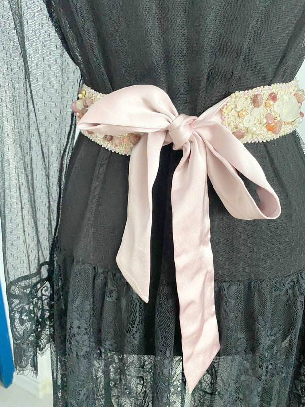 Brau rochie de gala unicat ・ Brau cu flori pentru mirese ・ Brau ivoir unicat