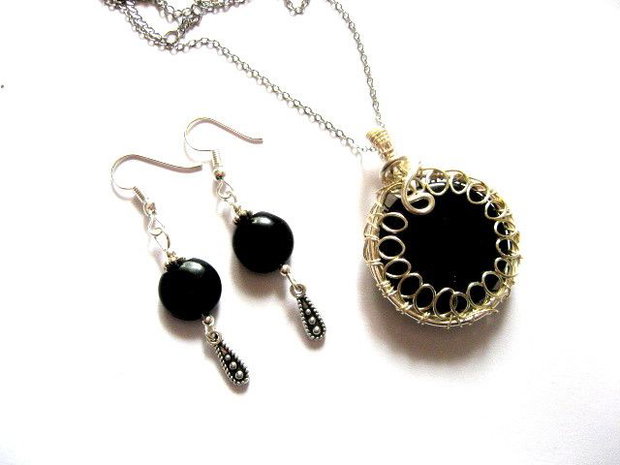 set bijuterii cu onix 52658