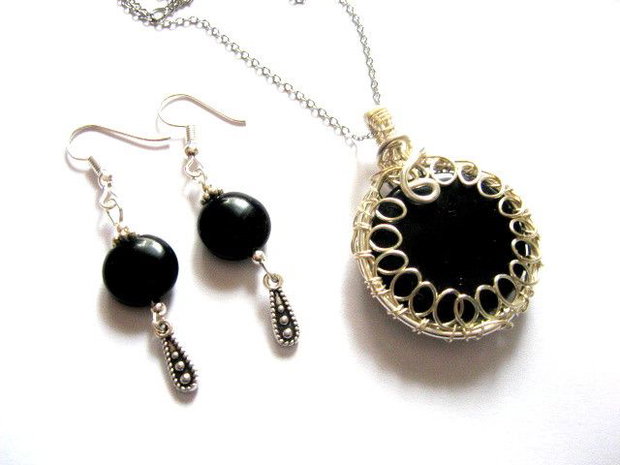 set bijuterii cu onix 52658