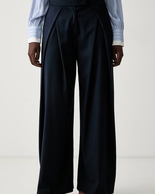 ERMANNO Firenze pantaloni wide leg pentru femei