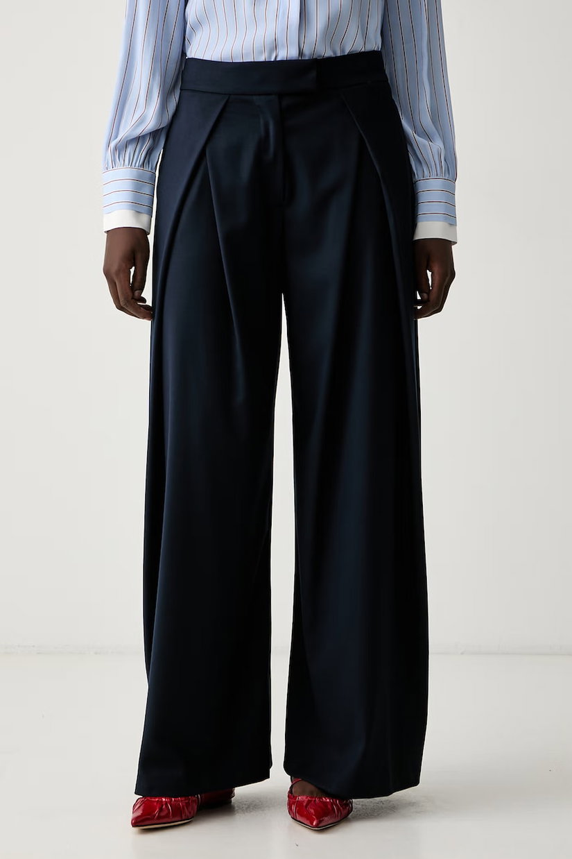 ERMANNO Firenze pantaloni wide leg pentru femei