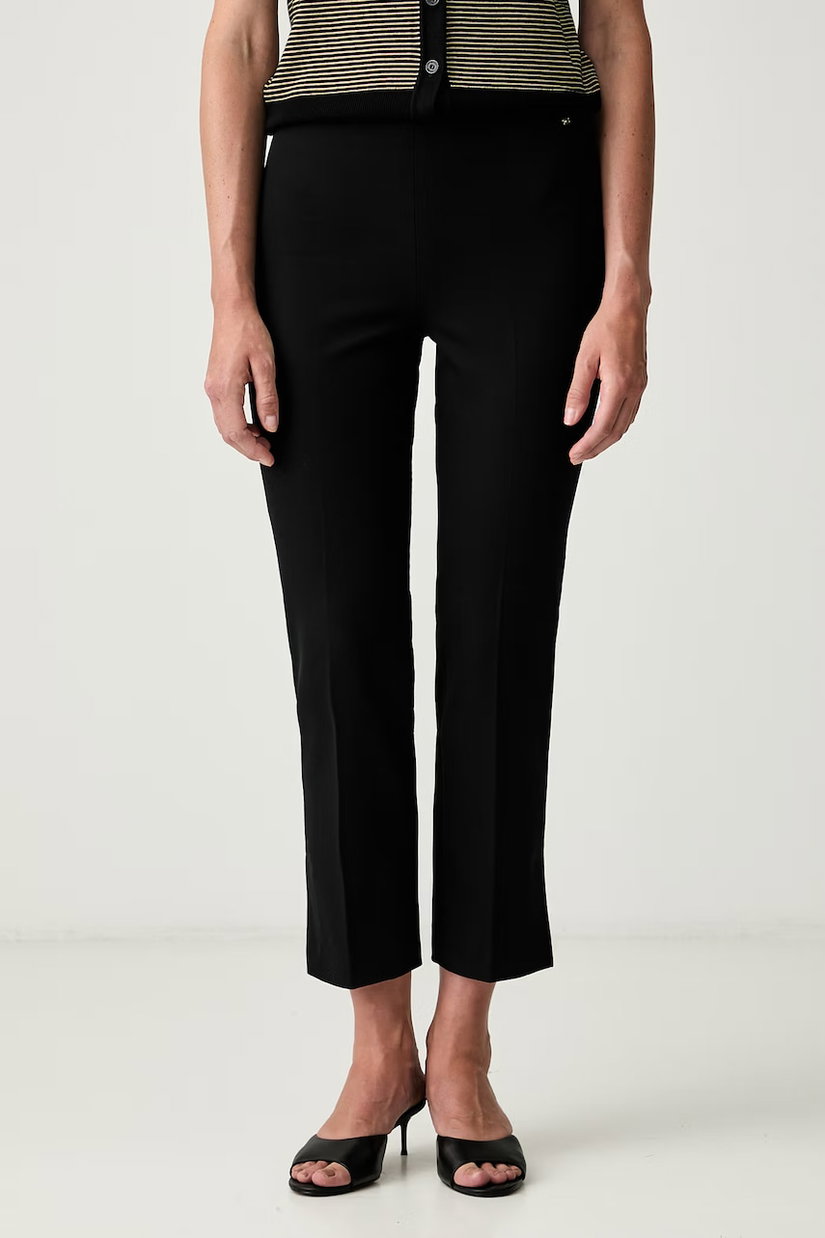 Tommy Hilfiger pantaloni straight pentru femei din bumbac cu elastan