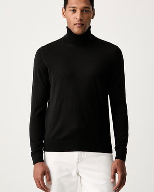 Tommy Hilfiger pulover cu guler înalt pentru bărbați din lână
