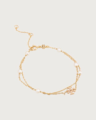 Tory Burch brățară pentru femei placată cu aur Moondance