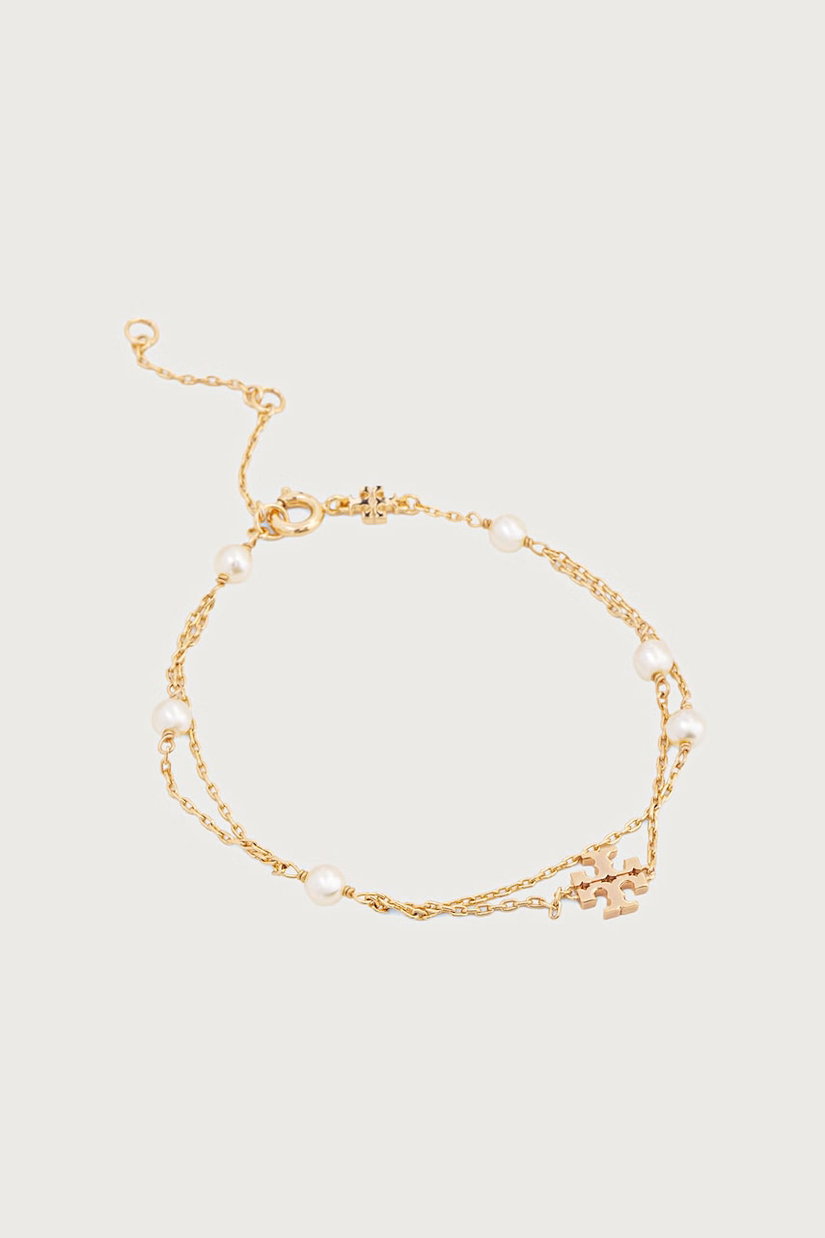 Tory Burch brățară pentru femei placată cu aur Moondance