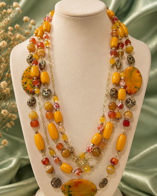 REZERVAT D.T. -agate,jad,hematit,accesorii placate cu aur,inox