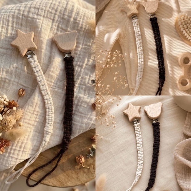 Lanț pentru suzetă macrame