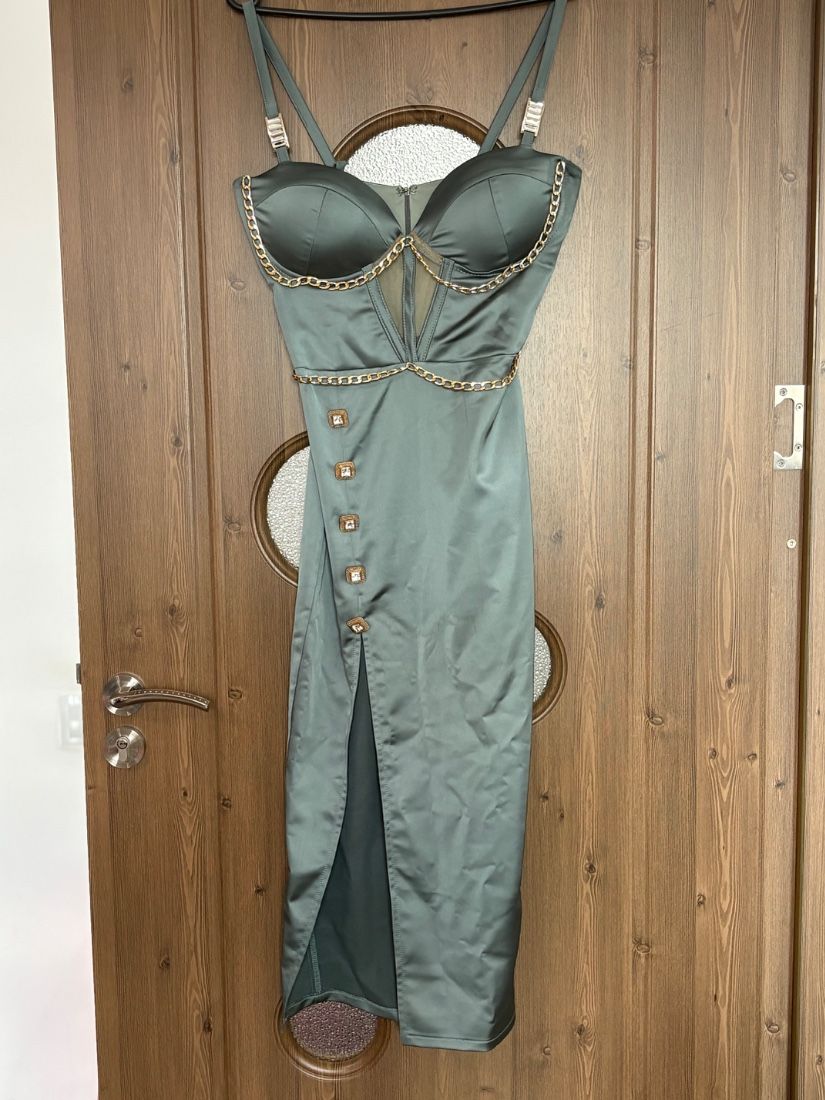 Rochie turcoaz midi