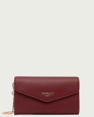Twinset geantă plic pentru femei din piele
