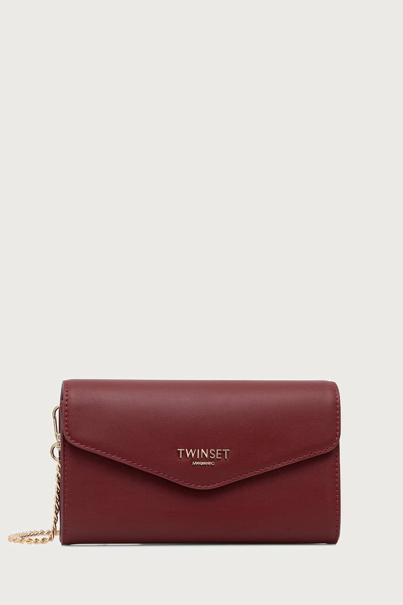 Twinset geantă plic pentru femei din piele