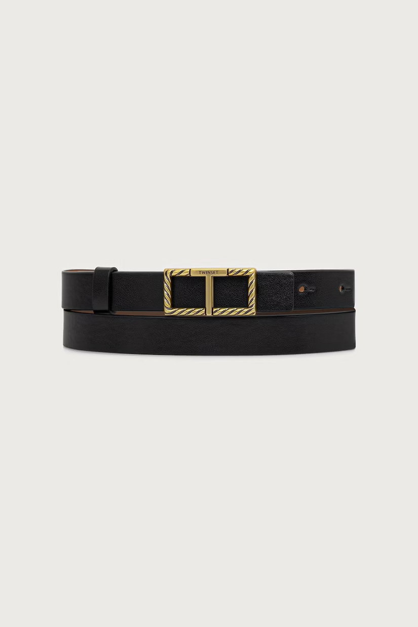 Twinset curea reversibilă pentru femei cu imitație de piele