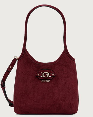 Guess geantă crossbody pentru femei cu imitație de piele întoarsă SAMANTHA