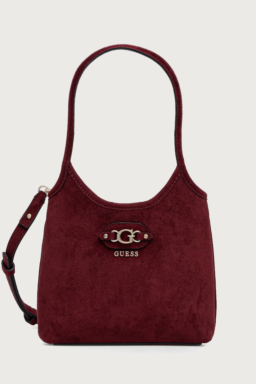 Guess geantă crossbody pentru femei cu imitație de piele întoarsă SAMANTHA