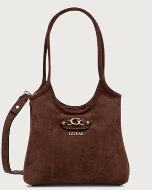 Guess geantă crossbody pentru femei cu imitație de piele întoarsă SAMANTHA