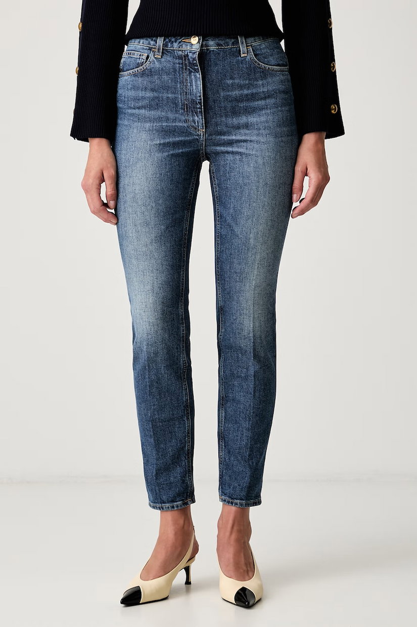 Elisabetta Franchi blugi slim fit pentru femei