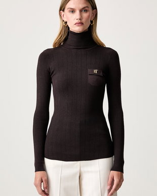 Elisabetta Franchi pulover loungewear pentru femei cu lyocell