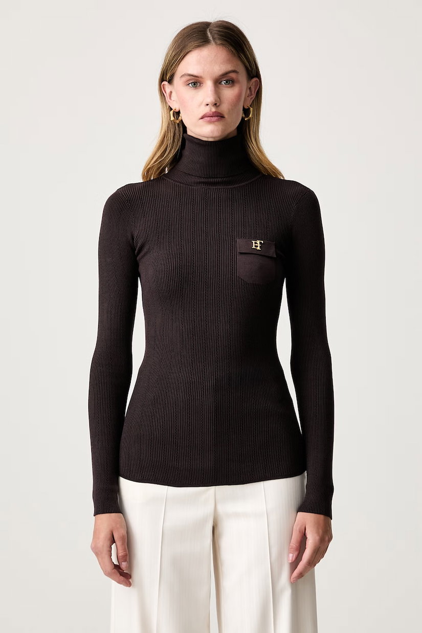 Elisabetta Franchi pulover loungewear pentru femei cu lyocell