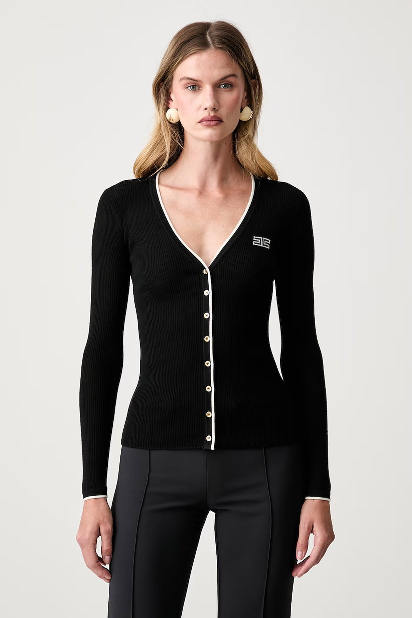 Elisabetta Franchi cardigan pentru femei cu lână