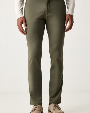 BOSS Orange pantaloni chinos pentru bărbați din bumbac cu elastan Chino-Slim-2