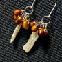 Cercei argint perle  naturale de cultura baroc keshi boho chic trendy
