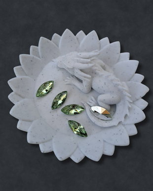 Cristale sticlă Navette (Horse Eye), verde deschis, 7×15 mm