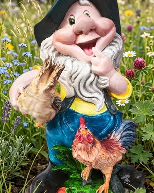 Pitic de Grădină Artizanal (30 cm)  Printat 3D și Pictat Manual
