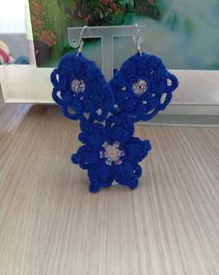 Cercei handmade si brosa