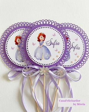 Decorațiune Prințesa Sofia personalizată