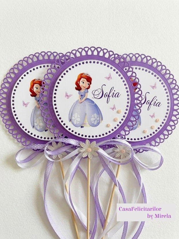 Decorațiune Prințesa Sofia personalizată