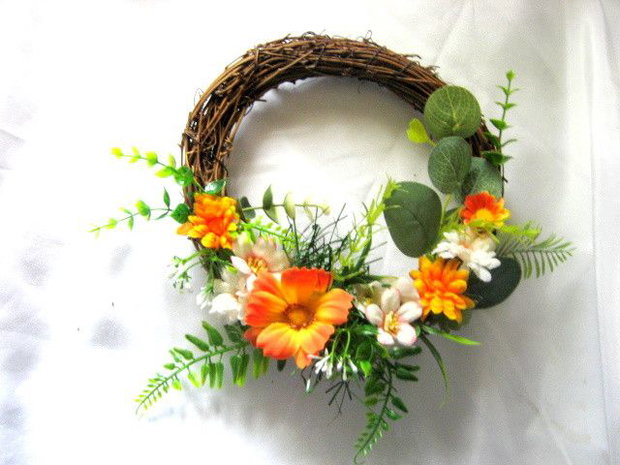coronita decorata cu flori artificuale 52626
