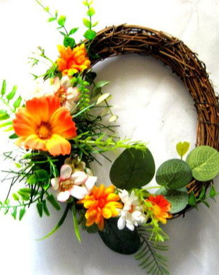 coronita decorata cu flori artificuale  52626