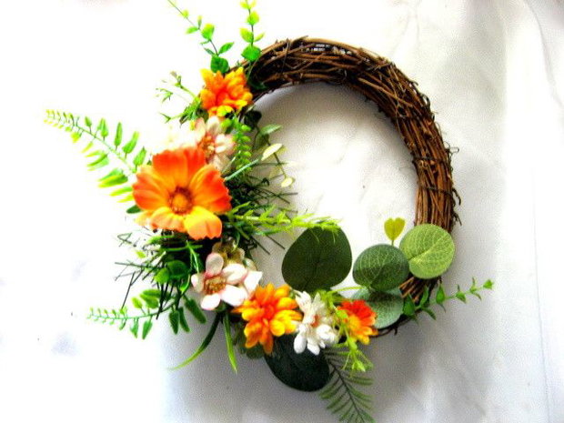 coronita decorata cu flori artificuale 52626