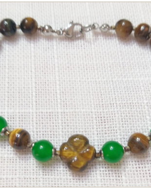 BRATARA- OCHI DE TIGRU (FLOARE) SI JAD VERDE-2