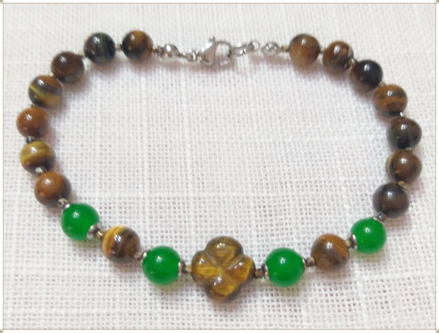 BRATARA- OCHI DE TIGRU (FLOARE) SI JAD VERDE-2