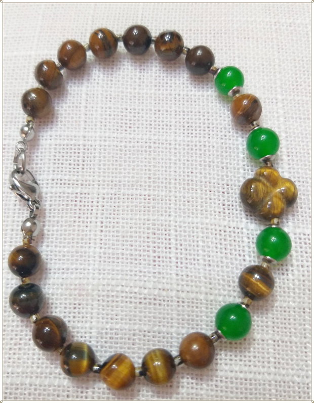 BRATARA- OCHI DE TIGRU (FLOARE) SI JAD VERDE-2