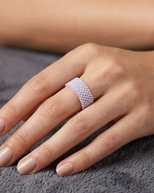 Inel Miyuki Soft Lavender
