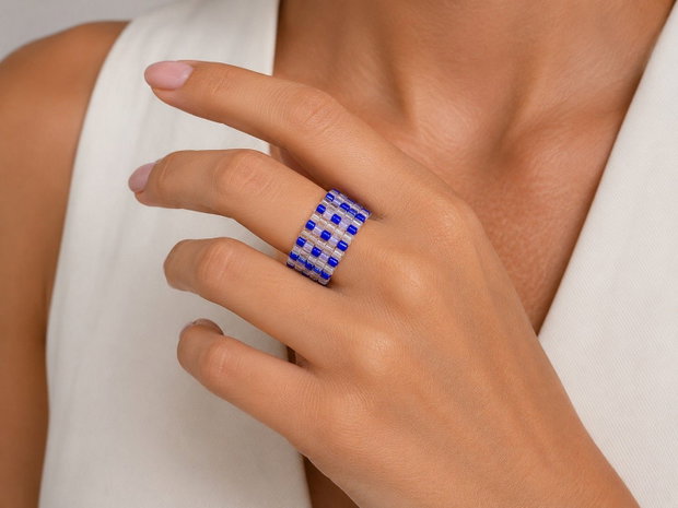 Inel Miyuki Royal Dots