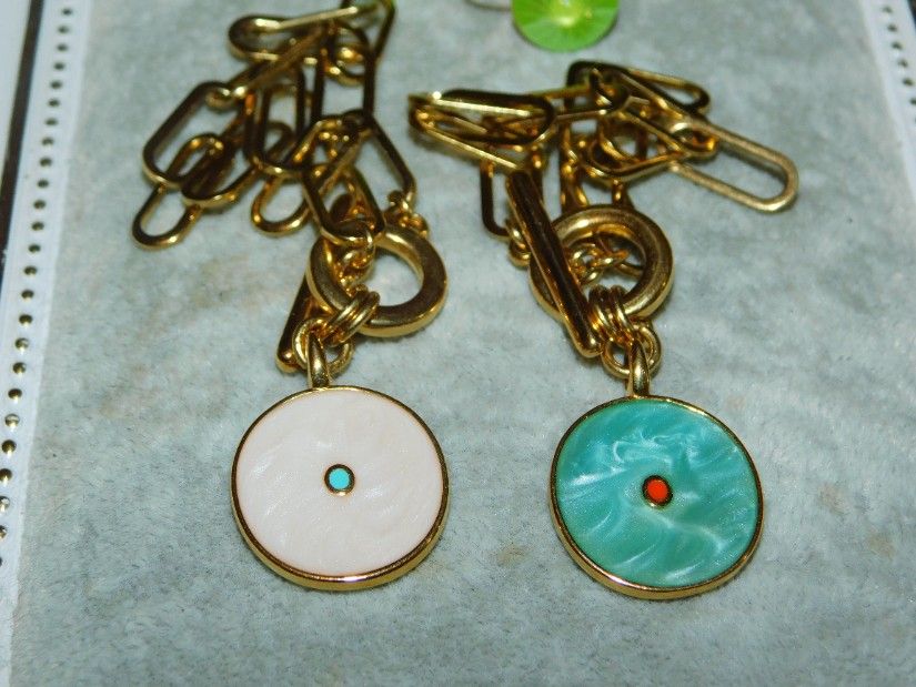 2 bratari complementare, email, placate cu aur, cercei noi cristale Swarovski, cadou