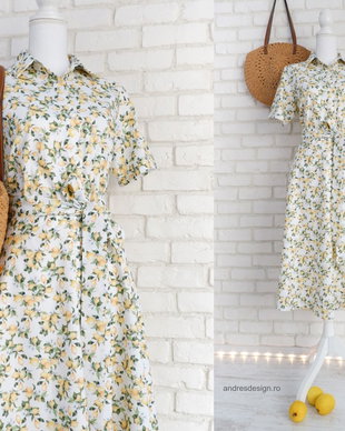 Rochie Camasa cu Maneca Scurta Lamai Mici
