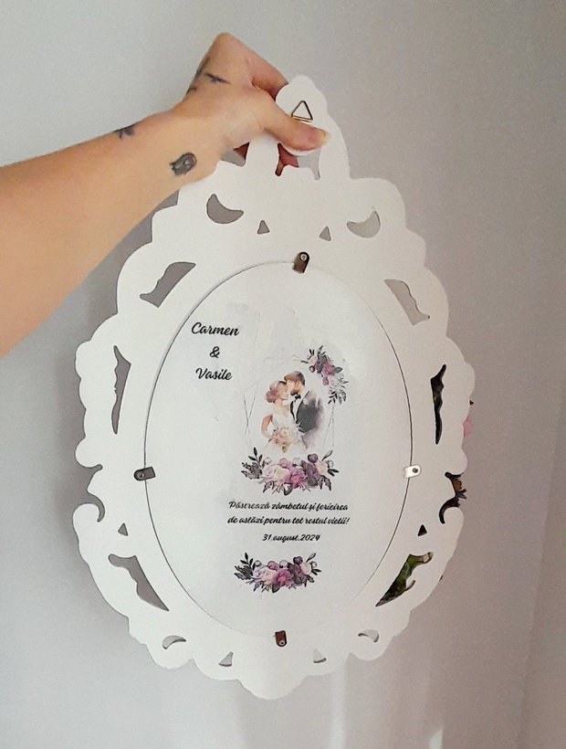 Oglinda miresei personalizată