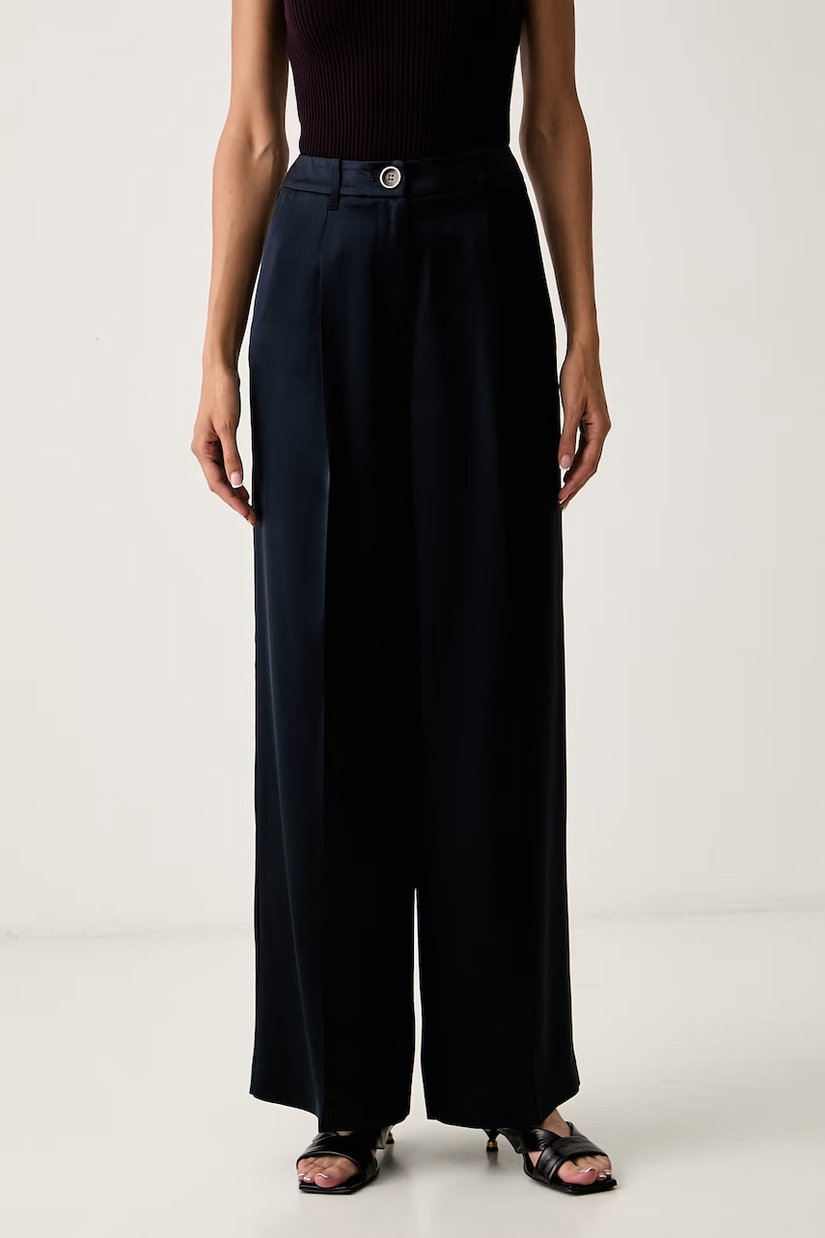 Guess pantaloni de costum pentru femei cu acetat FLORA