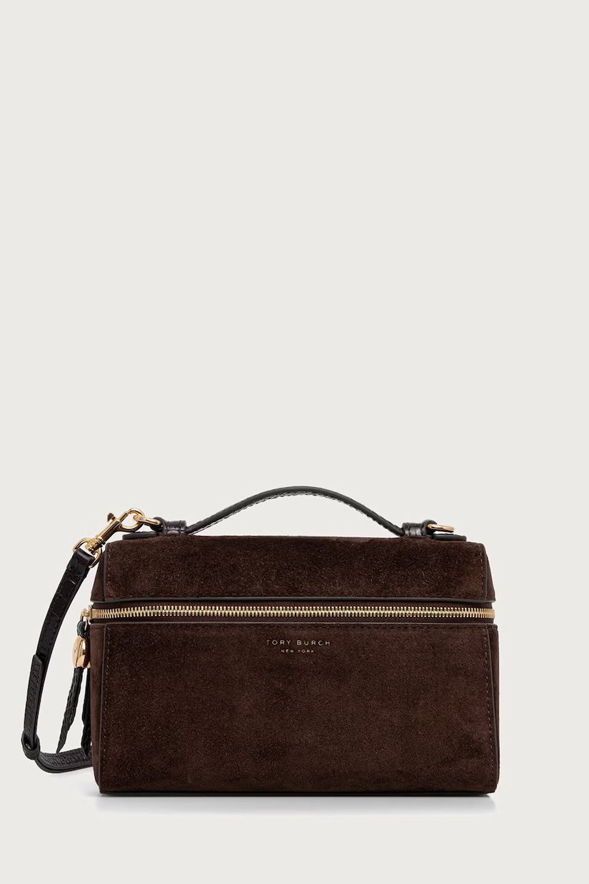 Tory Burch geantă crossbody pentru femei din piele întoarsă Romy