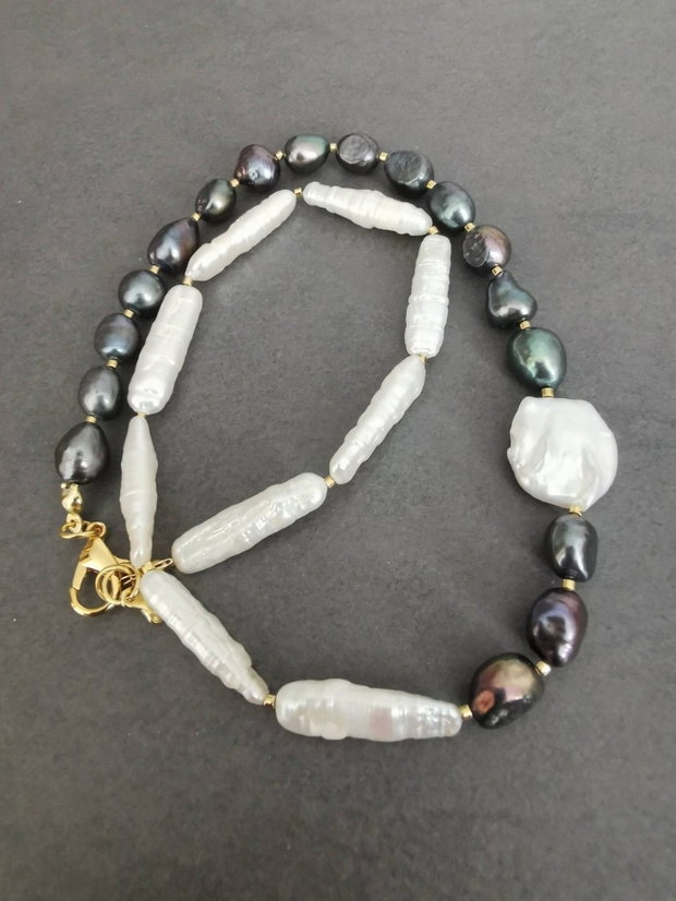 Set colier si cercei din perle de cultura CP68 CZ68