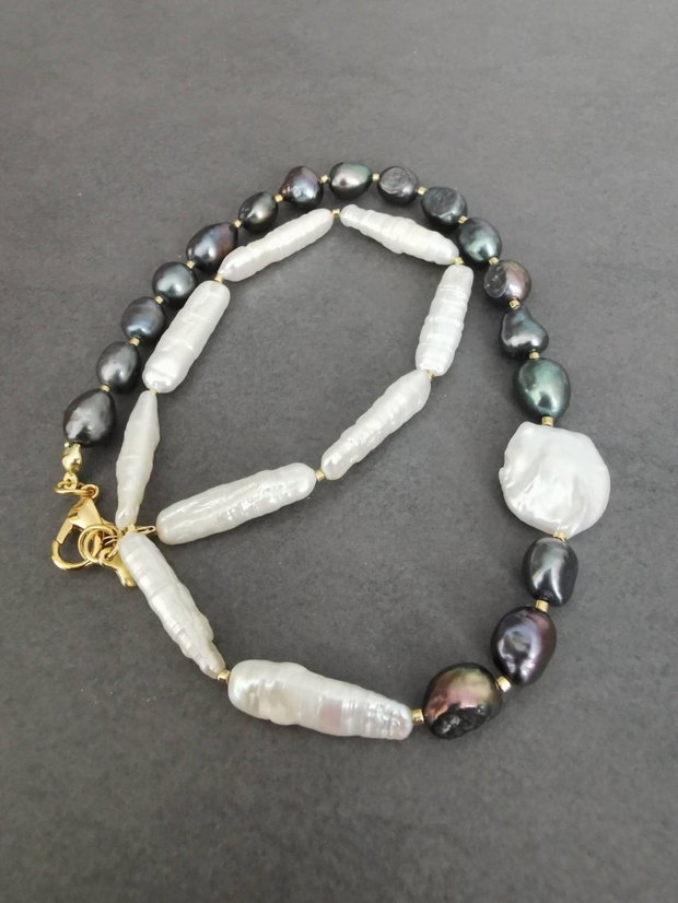 Set colier si cercei din perle de cultura CP68 CZ68