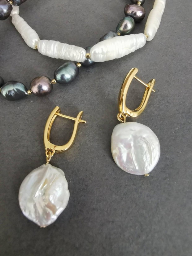 Set colier si cercei din perle de cultura CP68 CZ68