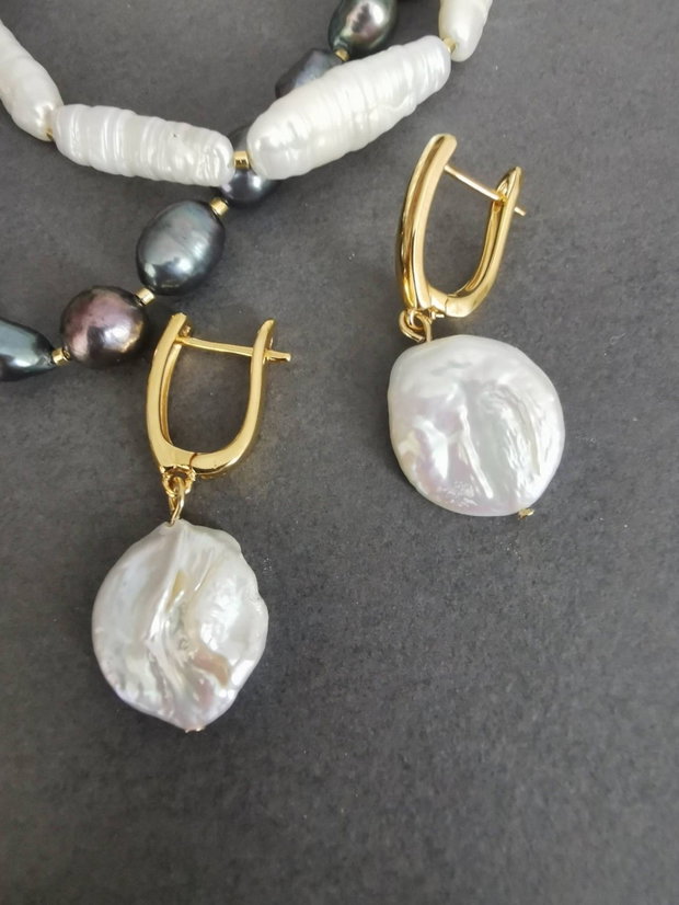 Set colier si cercei din perle de cultura CP68 CZ68