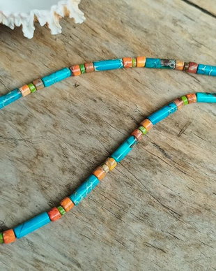 Colier de vara - jasp imperial, argint