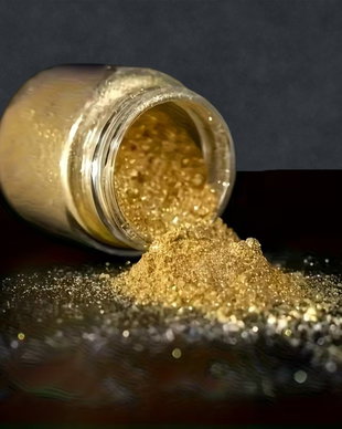 Pigment Mica pentru rășină - Auriu - pigment decorativ