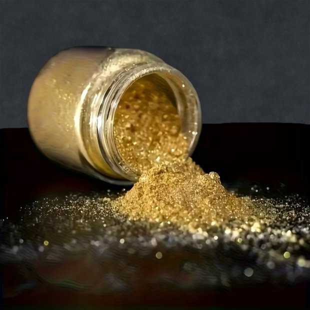 Pigment Mica pentru rășină - Auriu - pigment decorativ