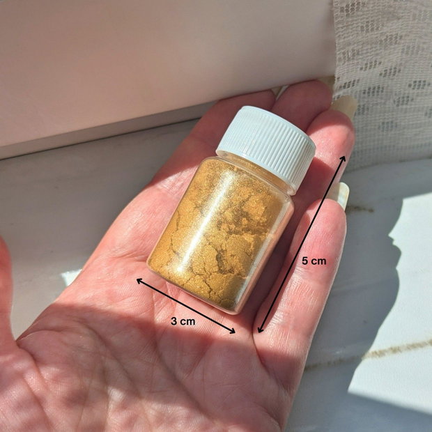 Pigment Mica pentru rășină - Auriu - pigment decorativ